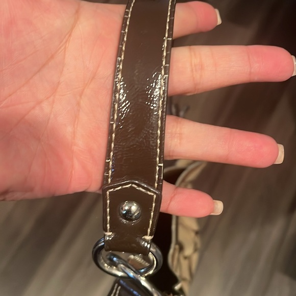 Coach logo canvas bag with dust bag - Picture 14 of 17